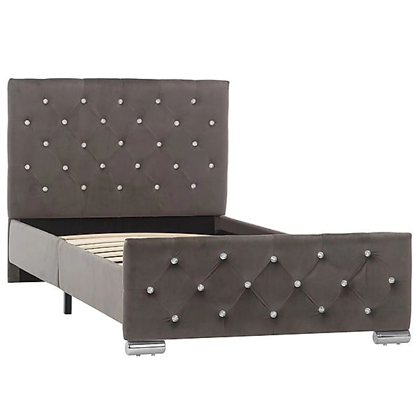 vidaXL Bettgestell Grau Samt 90x200 cm Modell 1620548 günstig online kaufen