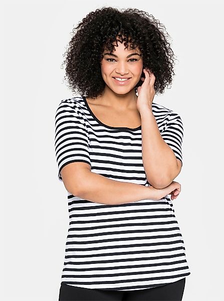 Sheego Kurzarmshirt "T-Shirt" 1 Stk. tlg. günstig online kaufen