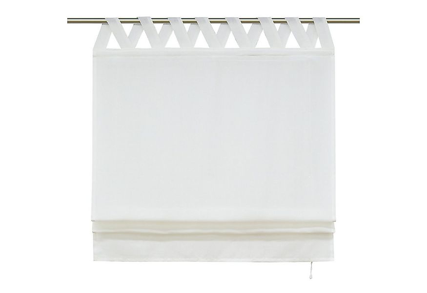 Delien Raffrollo Mila, mit Schlaufen, Leinenoptik Unifarbige Gardine, V Sch günstig online kaufen