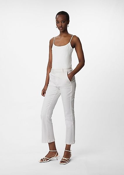 Comma 7/8-Hose Weiße Crop-Jeans mit Flared günstig online kaufen