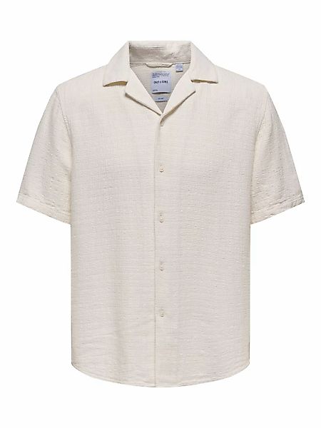 ONLY & SONS Kurzarmhemd "ONSLATHAM RLXSS RESORT LINEN STRUC 0257" günstig online kaufen