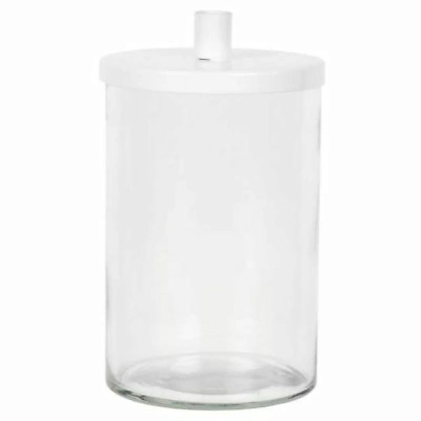 IB LAURSEN Kerzen Halter H=15,5 cm Kästchen Ständer Aufbewahrung Glas weiß günstig online kaufen