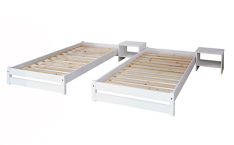 Ticaa Funktionsbett TiCAA Massivholz Stapelliege, Stapelbett, günstig online kaufen
