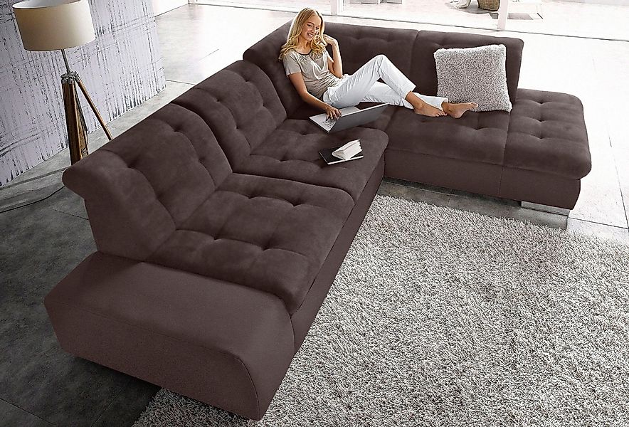sit&more Ecksofa Pale L-Form, inklusive Kopfteilverstellung, günstig online kaufen