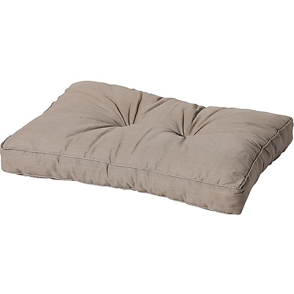 Madison Rückenkissen Basic 40 cm x 60 cm x 8 cm Taupe günstig online kaufen