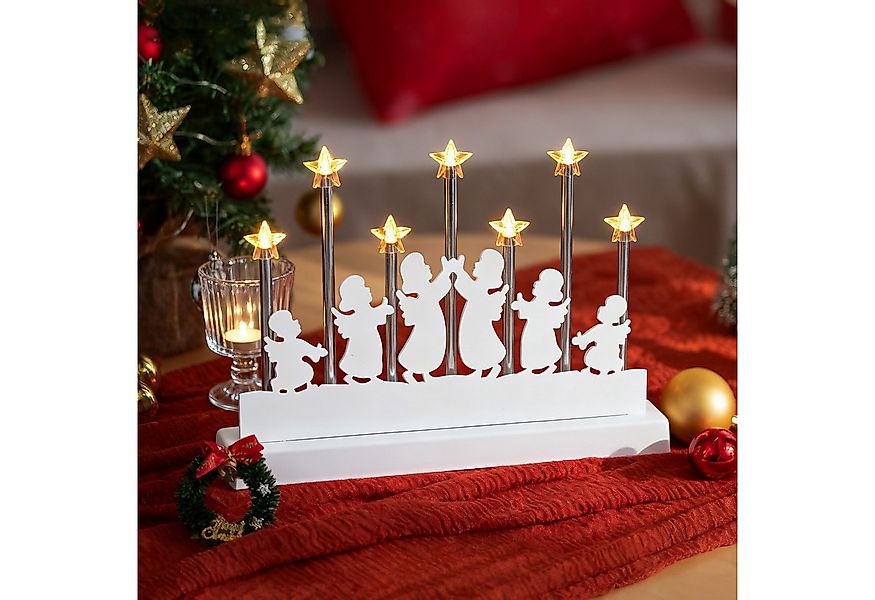 Salcar LED Schwibbogen LED Lichterbogen Weihnachten Fensterleuchter 7 Warmw günstig online kaufen