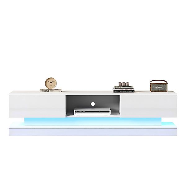 HAUSS SPOLE TV-Schrank Hochglanz-TV-Ständer mit LED-Beleuchtung, günstig online kaufen