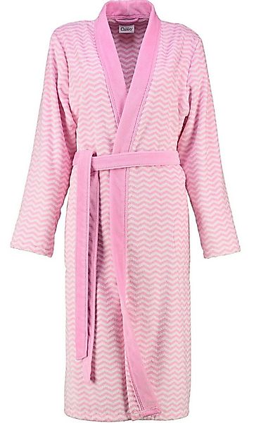 Cawö Damenbademantel, Langform, Baumwolle, Kimono-Kragen, Gürtel, Kimono Fo günstig online kaufen