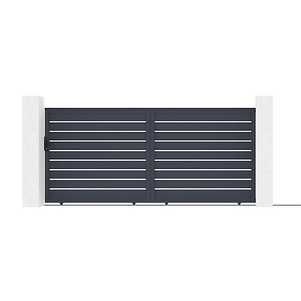 Casanoov Schiebetor 4M Vogel H 180Cm & Gartentür 1M Vogel H 180Cm Aluminium günstig online kaufen