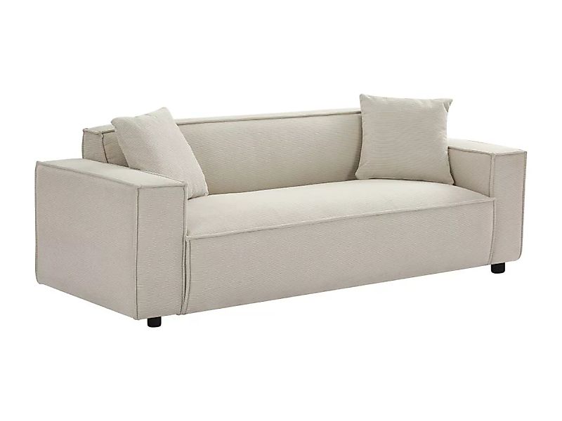 Sofa 3-Sitzer - Cord - Beige - BORORE günstig online kaufen