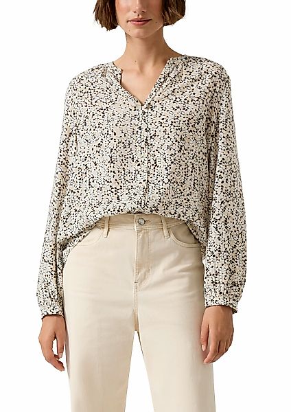 s.Oliver Langarmbluse mit All-Over Print günstig online kaufen