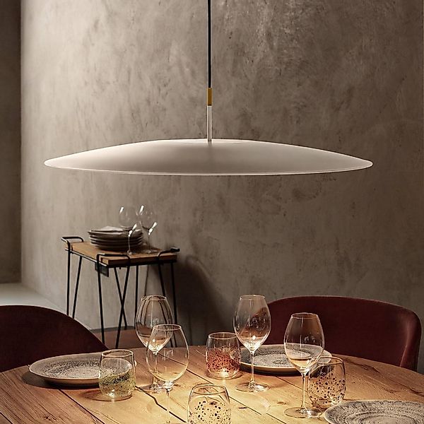 OLEV LED-Hängelampe OVERFLY PLUS, weiß/gold, Ø 55 cm 2.700 K günstig online kaufen