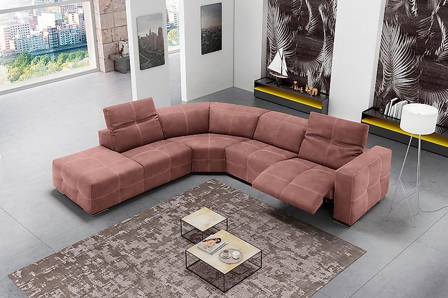 Egoitaliano Ecksofa »Sauvanne«, wahlweise mit elektrischer Relaxfunktion, K günstig online kaufen