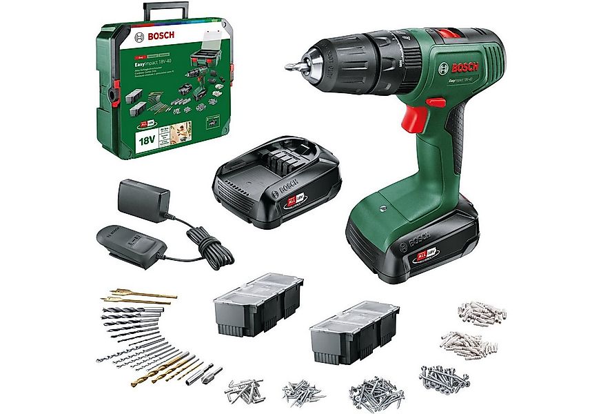 Bosch Home & Garden Akku-Schlagbohrschrauber EasyImpact Systembox, 241 teil günstig online kaufen
