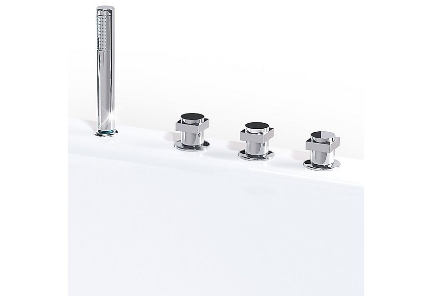 AQUADE Wannenarmatur Randarmatur mit Handbrause für Badewanne Whirlpool günstig online kaufen