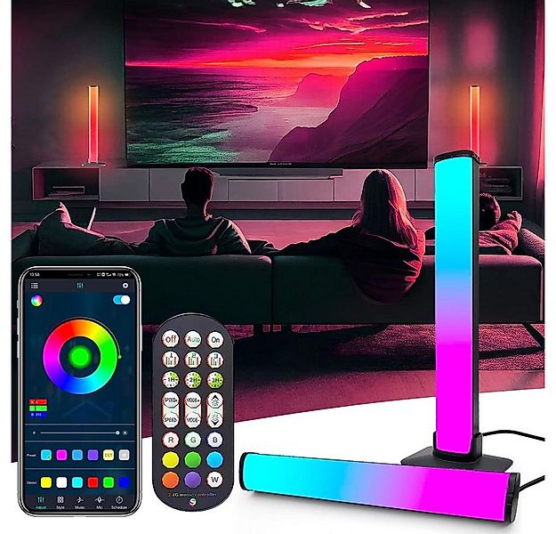 Rosnek LED Stripe Smart, RGB, App und Fernbedienung, für PC TV Gaming Zimme günstig online kaufen