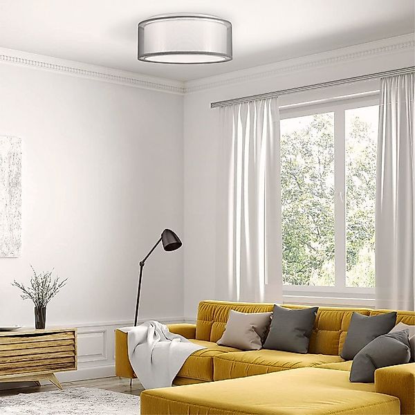 Navaris Deckenleuchten LED Deckenleuchte 2-Schicht-Design - dimmbar mit Fer günstig online kaufen