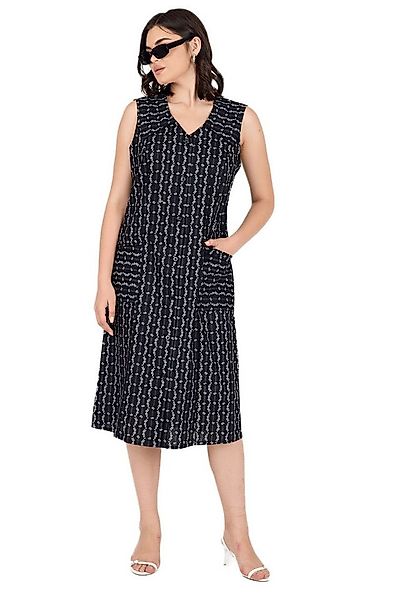 Phistan Tunikakleid Kittel mit Knöpfen – Blumenmuster günstig online kaufen