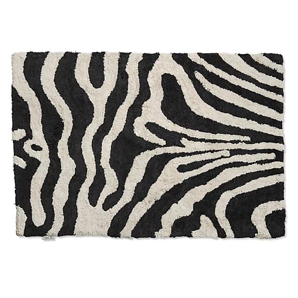 Zebra Badezimmer Teppich 60 x 90cm Schwarz-weiß günstig online kaufen