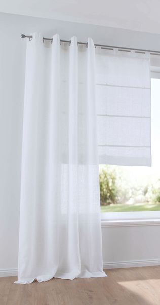 Kutti Vorhang "Metis Leinen" Ösen 1 Stk. tlg. blickdicht, natürliche Leinen günstig online kaufen