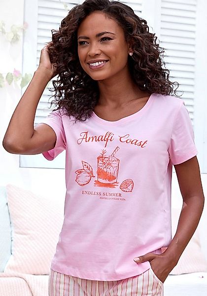 Vivance Dreams Pyjamaoberteil 1-teilig, mit schönem Frontprint günstig online kaufen