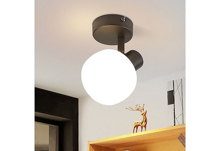 ZMH Deckenstrahler 1 Flammig Deckenleuchte Vintage Glas Morden E14 Design S günstig online kaufen