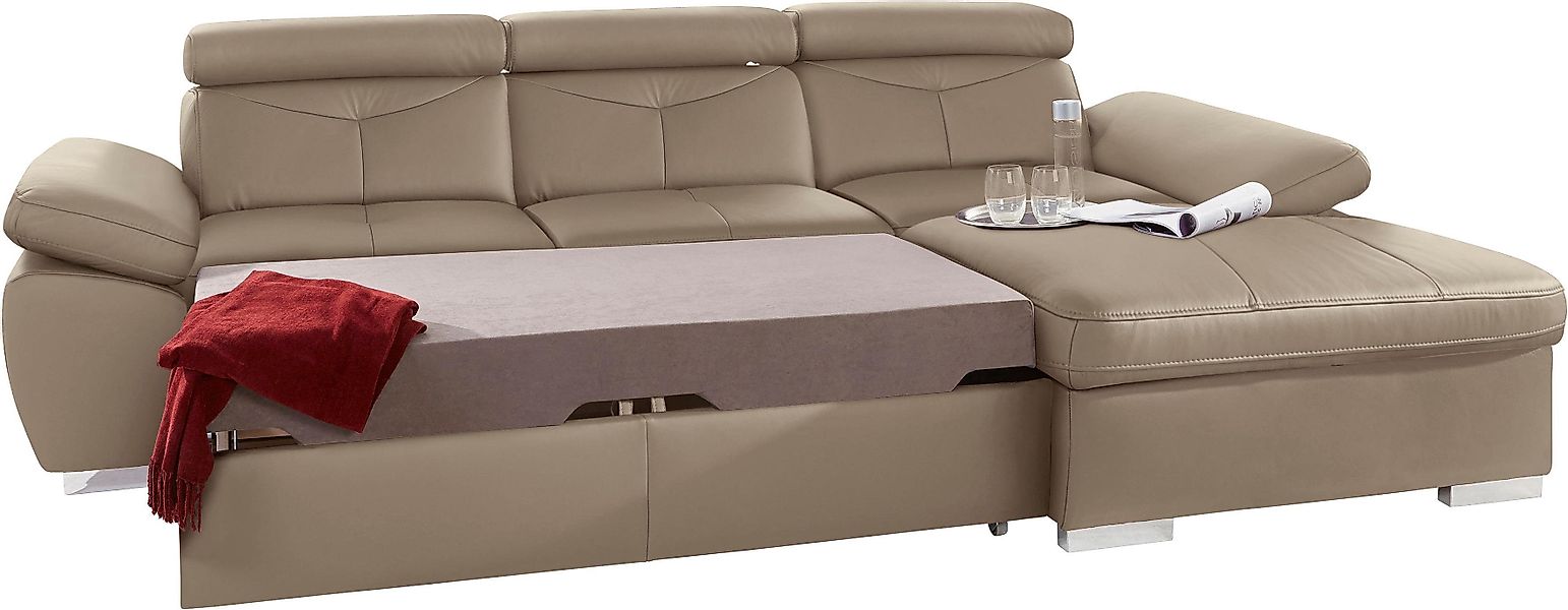 exxpo - sofa fashion Ecksofa "Spring, super bequem, mit Armteil- und Kopfte günstig online kaufen