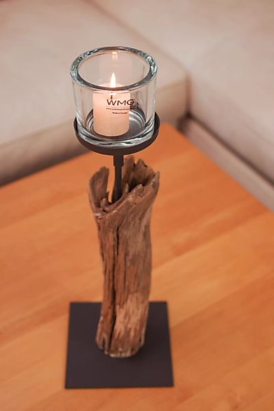 Holz Windlicht Laura Windlicht 45 cm-ohne Kerzen günstig online kaufen