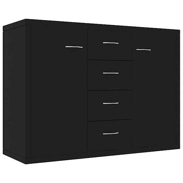 DOTMALL Seitenschrank Sideboard Schwarz 88x30x65 cm günstig online kaufen