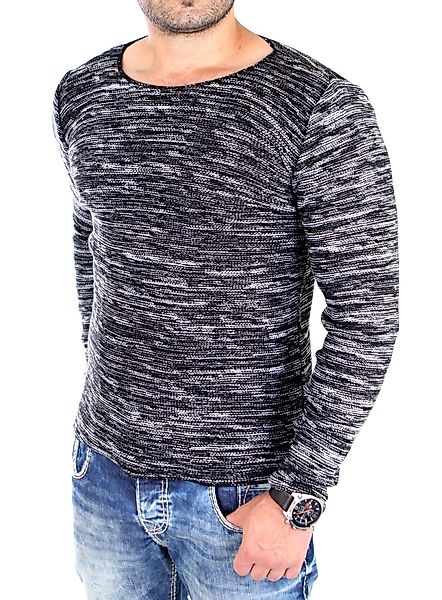 Reslad Strickpullover Reslad Strickpullover Herren-Pullover Melange Look Gr günstig online kaufen
