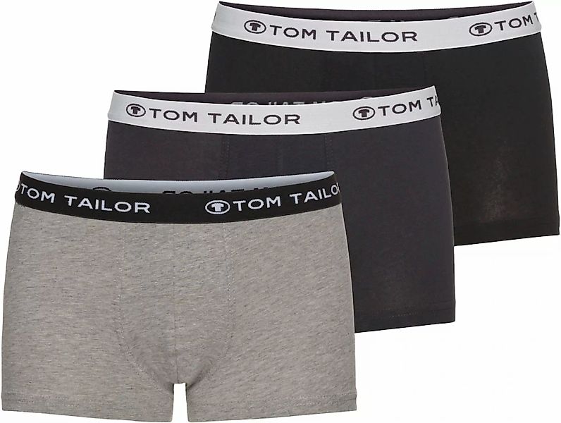 TOM TAILOR Boxershorts "Buffer", (3er Pack), mit angenehmen Logobund günstig online kaufen