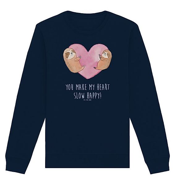 Mr. & Mrs. Panda Longpullover Faultiere Herz Größe L - French Navy - Gesche günstig online kaufen