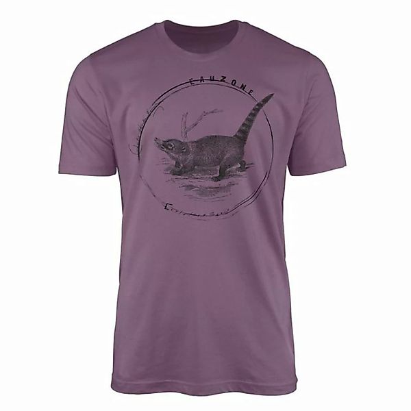 Sinus Art T-Shirt Evolution Herren T-Shirt Nasenbär günstig online kaufen