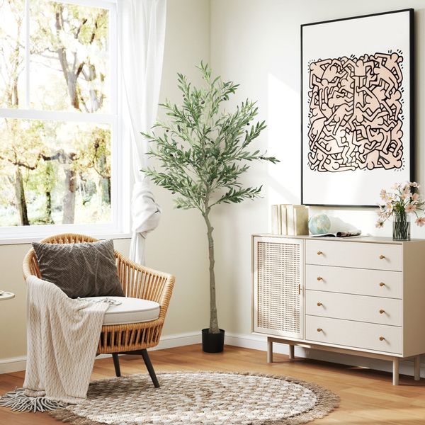 Kunstpflanze Künstlicher Olivenbaum, 180 cm, Grün, günstig online kaufen