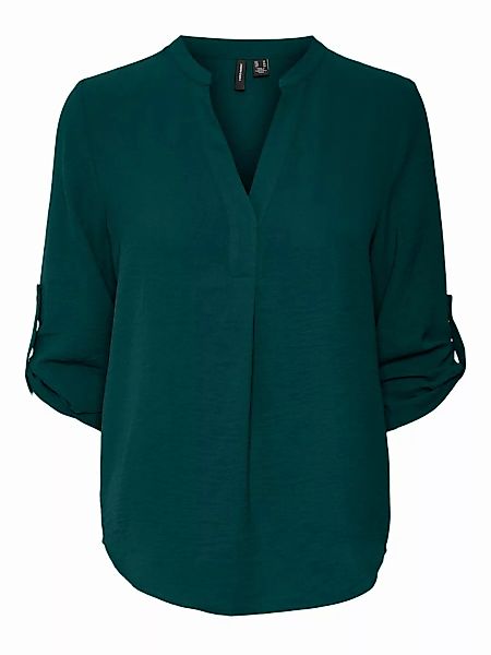 VERO MODA Fold-up Bluse Mit 3/4 Ärmeln Damen Grün günstig online kaufen