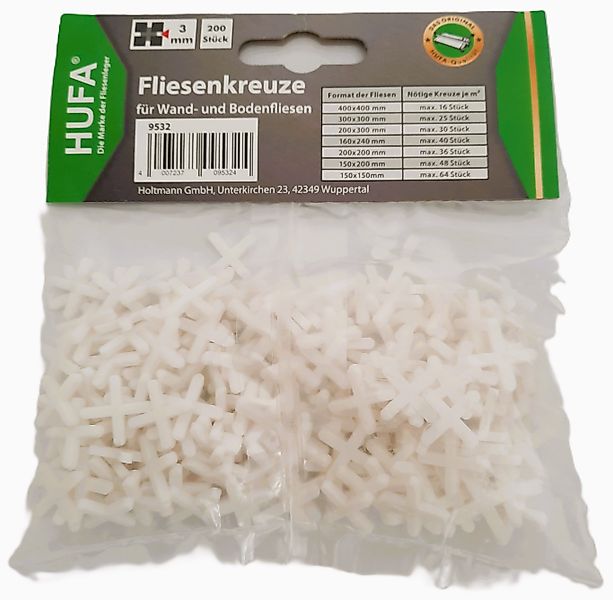 Hufa Fliesenkreuz Hufa Fliesenleger Kunststoff Fliesenkreuze günstig online kaufen