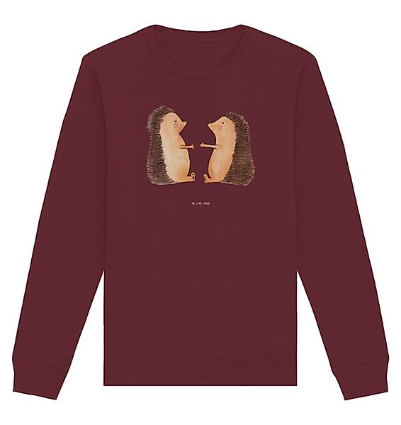 Mr. & Mrs. Panda Longpullover Größe M Igel Liebe - Burgundy - Geschenk, Par günstig online kaufen