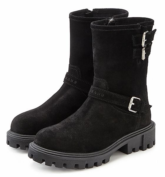 Elbsand Stiefelette, aus Leder mit trendigen Zierschnallen, Stiefel, Boots günstig online kaufen