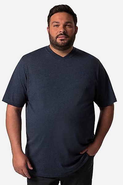 Men Plus T-Shirt Men+ T-Shirt Basic Halbarm V-Ausschnitt bis 8 XL günstig online kaufen