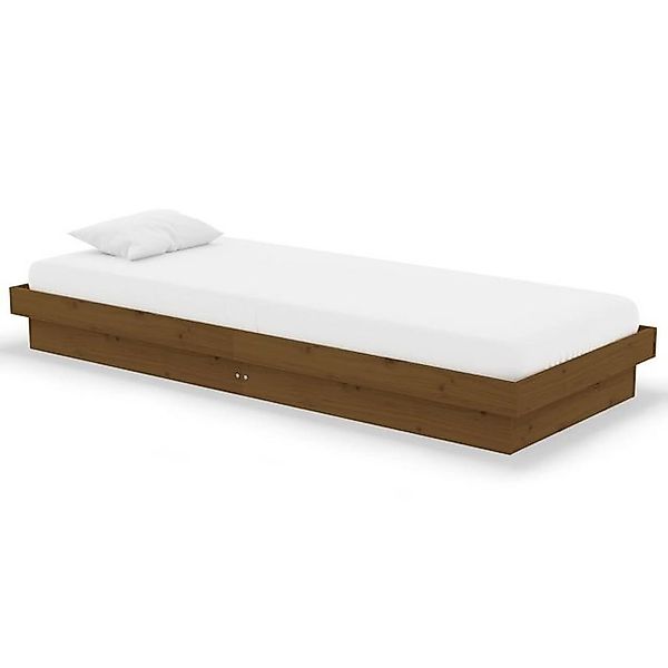 vidaXL Bett Massivholzbett Honigbraun 75x190 cm günstig online kaufen