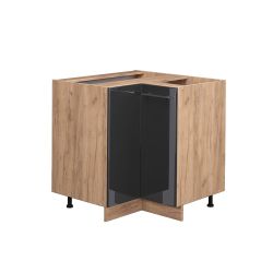 Vicco Eckunterschrank Fame-Line, Anthrazit Hochglanz/Eiche, 80.5 günstig online kaufen