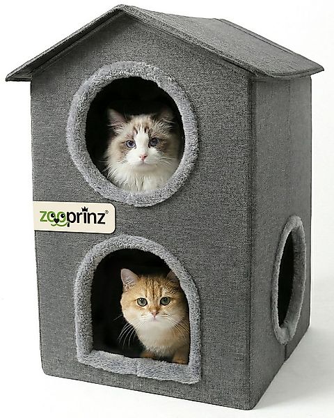 Zooprinz Katzenhaus Katzenhöhle Pepper, Liegefläche, Wendekissen, faltbar, günstig online kaufen