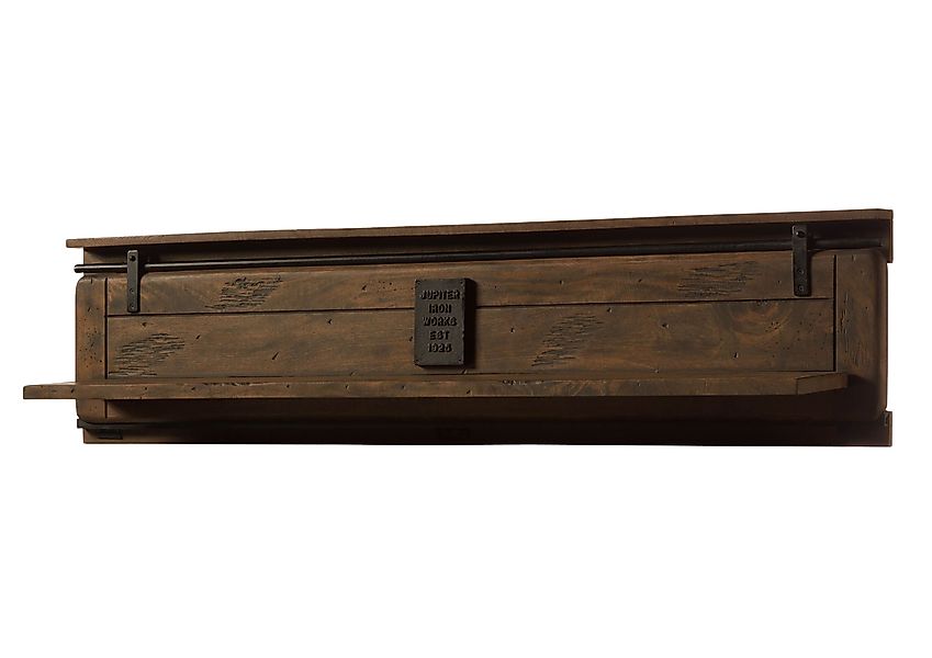 Massivmoebel24 Wandregal, 1-tlg., Mango 140x25x38 braun günstig online kaufen