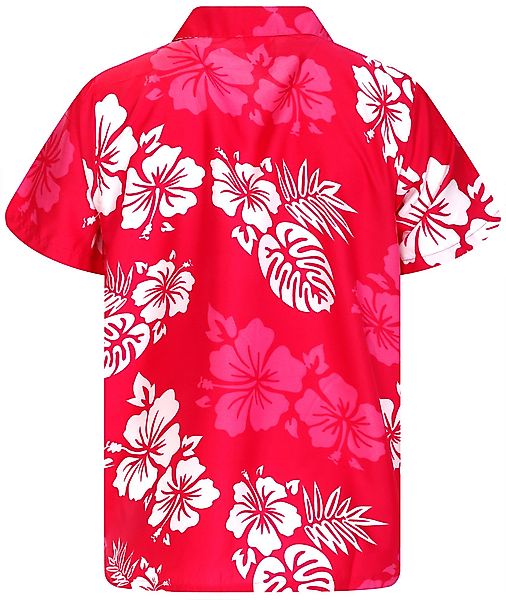 King Kameha Hawaiihemd Mono Hibiscus Funky Hawaii-Hemd Kurzarm Front-Tasche günstig online kaufen