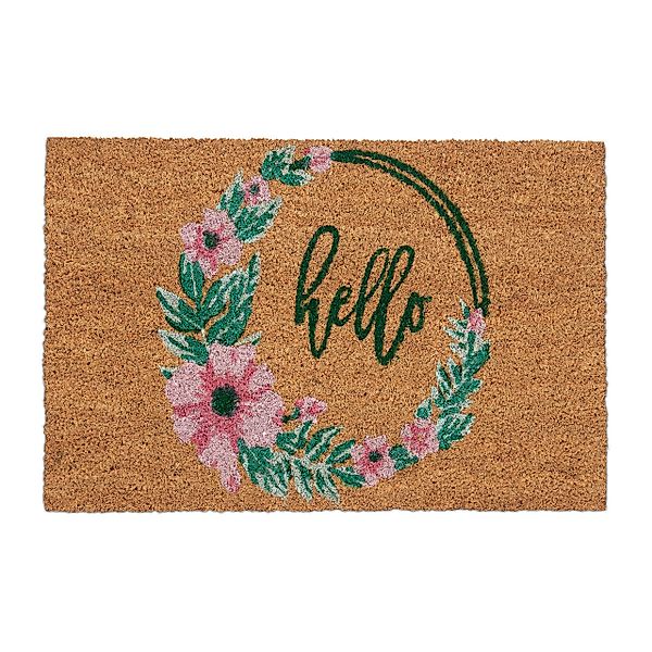 relaxdays Fußmatte Kokos Fußmatte Hello, rechteckig, günstig online kaufen
