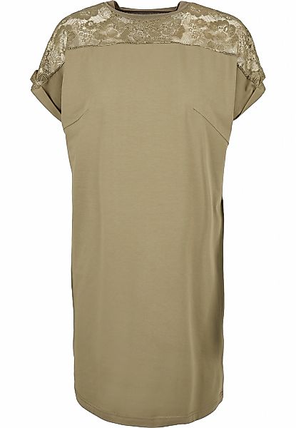 URBAN CLASSICS Shirtkleid "Urban Classics Damen Ladies Lace Tee Dress" 1 St günstig online kaufen