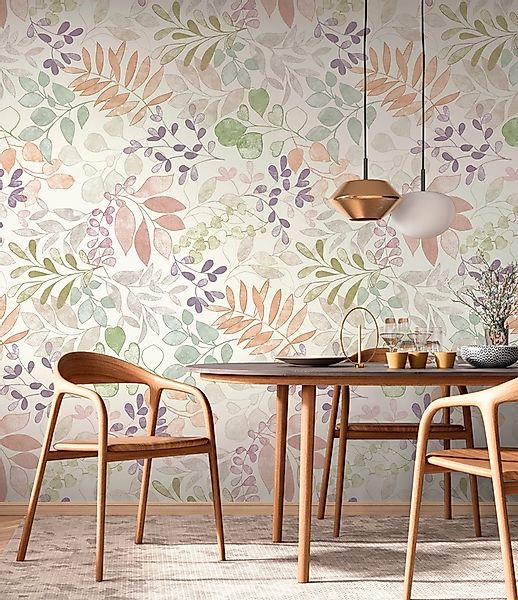 A.S. Création Fototapete Aquarell Dreams Blumen-Tapete günstig online kaufen
