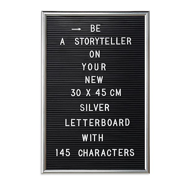 relaxdays Memoboard Letterboard 30 x 45 günstig online kaufen
