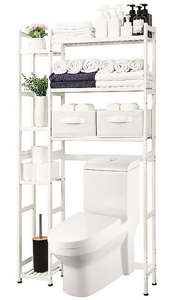 Yorbay Badregal Bambus Toilettenregal mit 7 Ebenen, 79x23,3x166 cm, Badezim günstig online kaufen