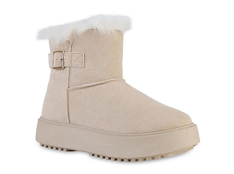 VAN HILL 841363 Winterstiefelette Damen Warm Gefütterte Winter Boots Stiefe günstig online kaufen